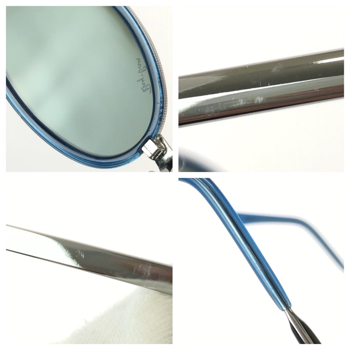 25414
Ray-Ban レイバン ブルー シルバー金具 プラスチック / メタル RB3123 W3110 サングラス 男女兼用 オーバル レディース ABP21