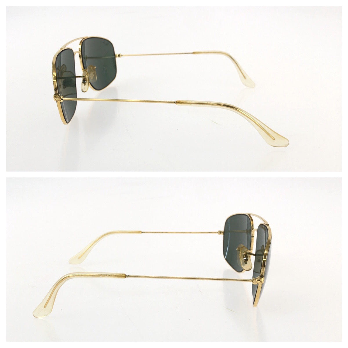 25417
Ray-Ban レイバン ヴィンテージ ボシュロム エクスプローラー グリーン ゴールド金具 メタル B&L 58□17 サングラス 男女兼用 スクエア レディース AB16