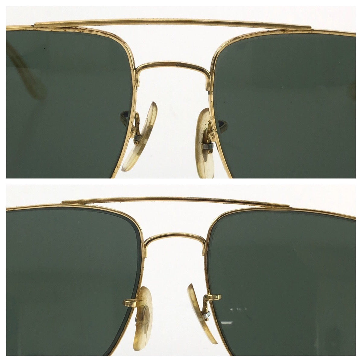25417
Ray-Ban レイバン ヴィンテージ ボシュロム エクスプローラー グリーン ゴールド金具 メタル B&L 58□17 サングラス 男女兼用 スクエア レディース AB16