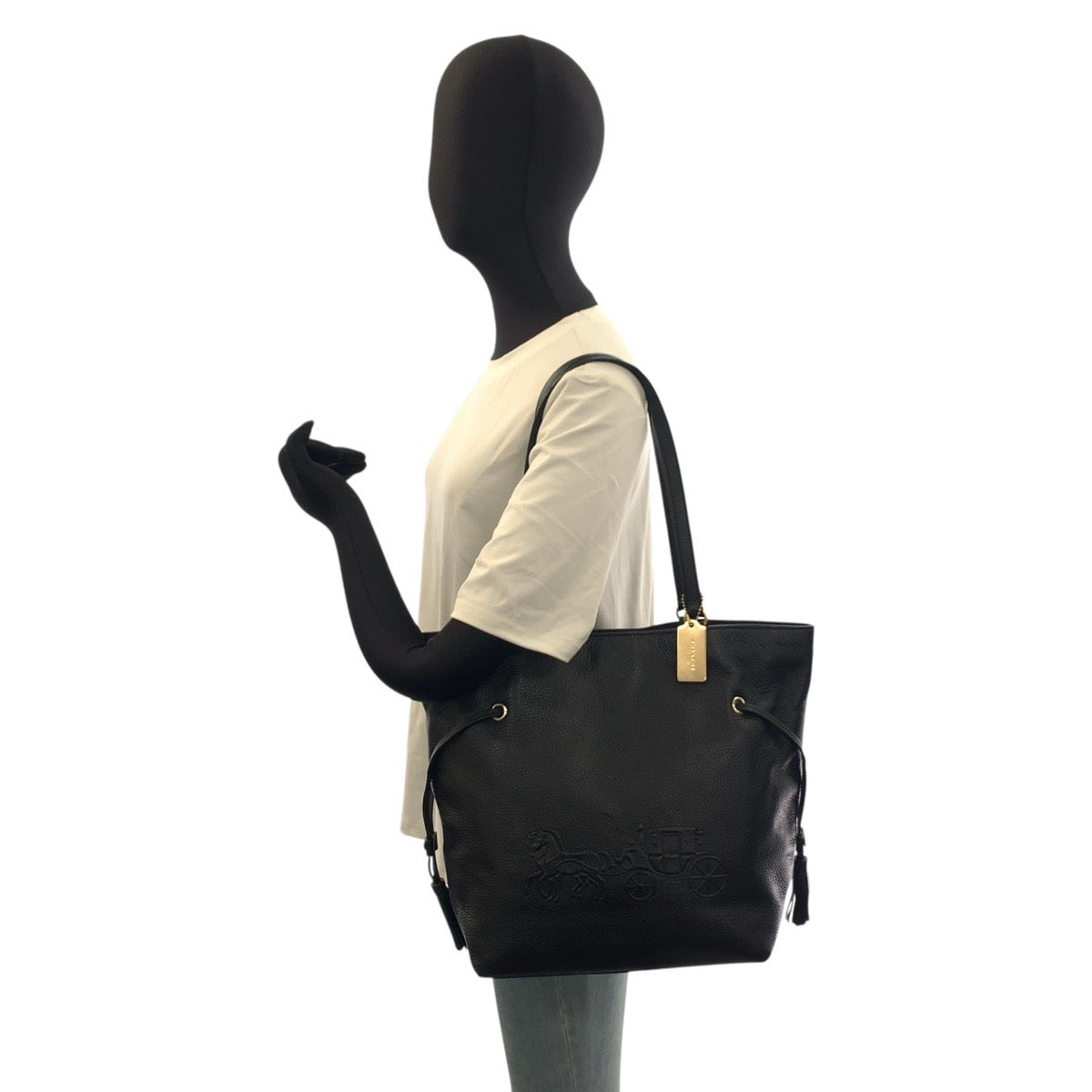 25423
COACH コーチ アンディ ブラック 黒 ゴールド金具 レザー H2279-CA200 トートバッグ ショルダーバッグ レディース A20