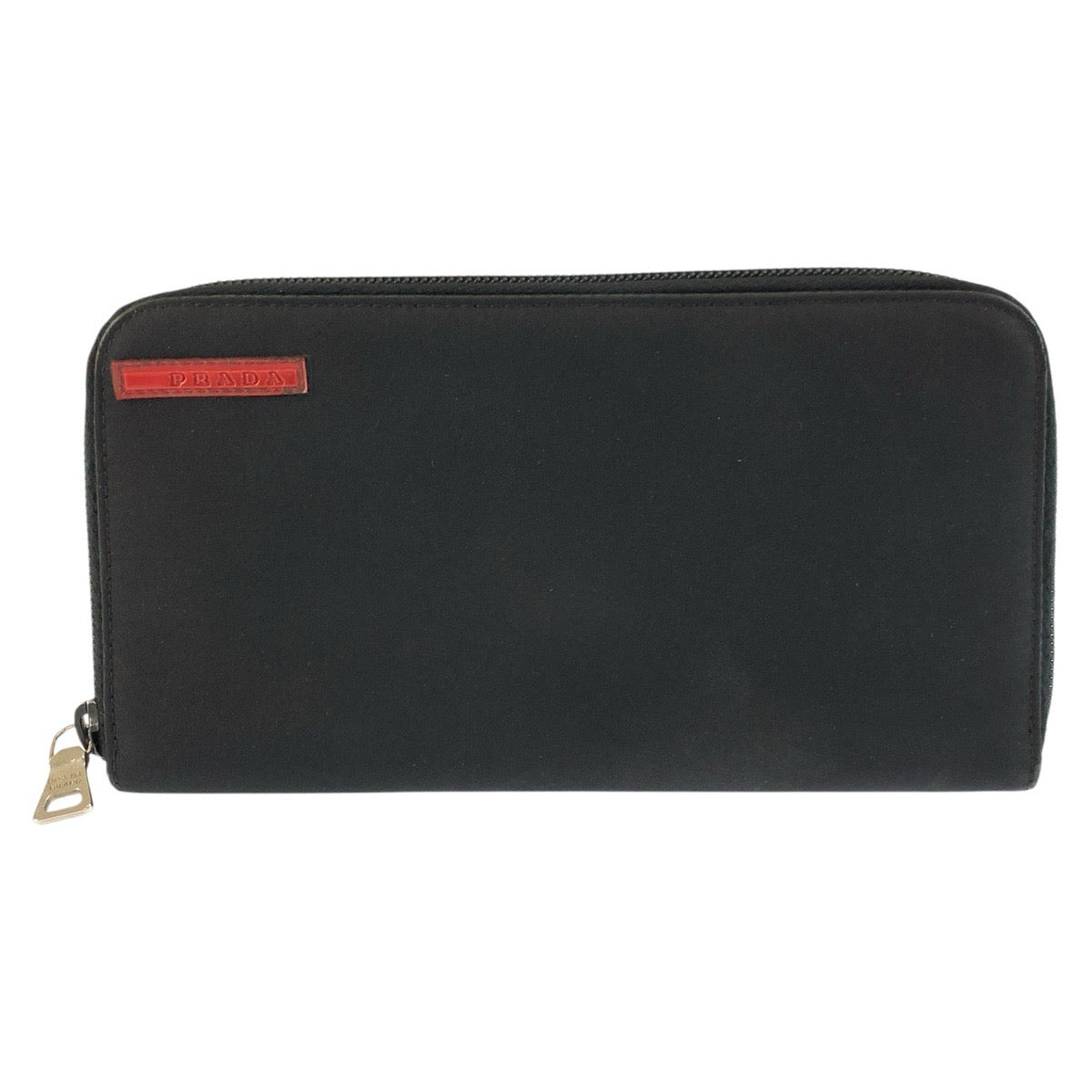 25424
PRADA SPORTS プラダスポーツ ブラック カーキ ナイロン 長財布 ロングウォレット メンズ AB6