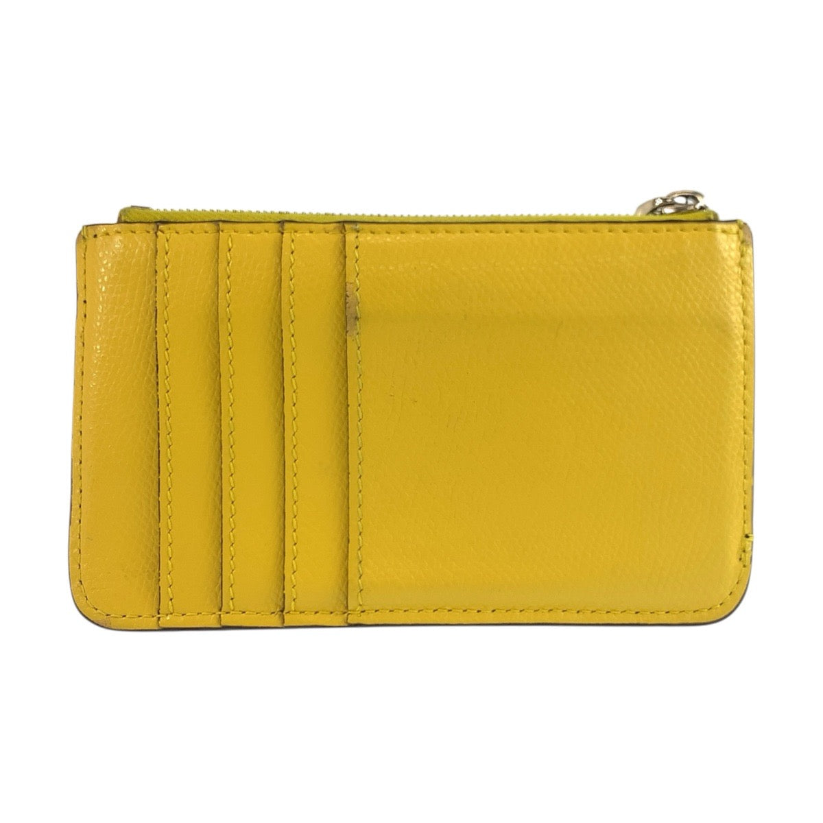 25426
FENDI フェンディ ズッカ ブラウン イエロー シルバー金具 レザー 8AP161 コインケース フラグメントケース レディース AB10