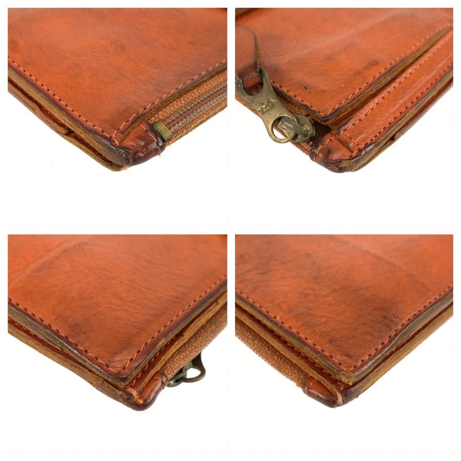 25431
IL BISONTE イルビゾンテ ブラウン レザー 長財布 ロングウォレット メンズ AB1