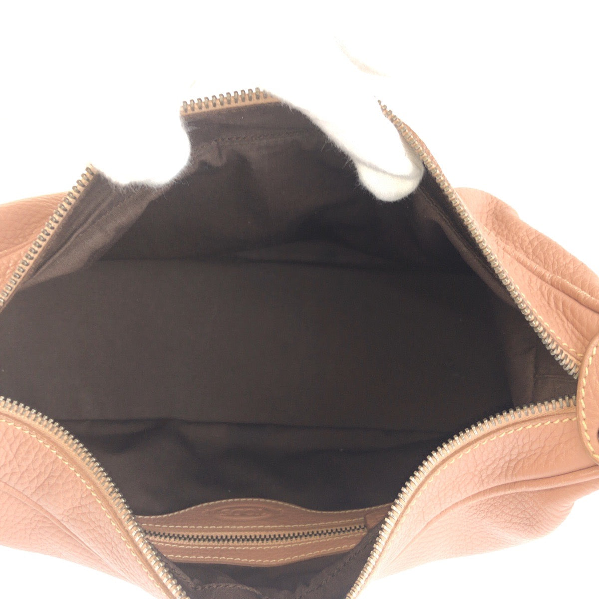 25441
TOD’S トッズ ピンク ダスティーピンク シルバー金具 レザー ハンドバッグ ショルダーバッグ レディース AB14