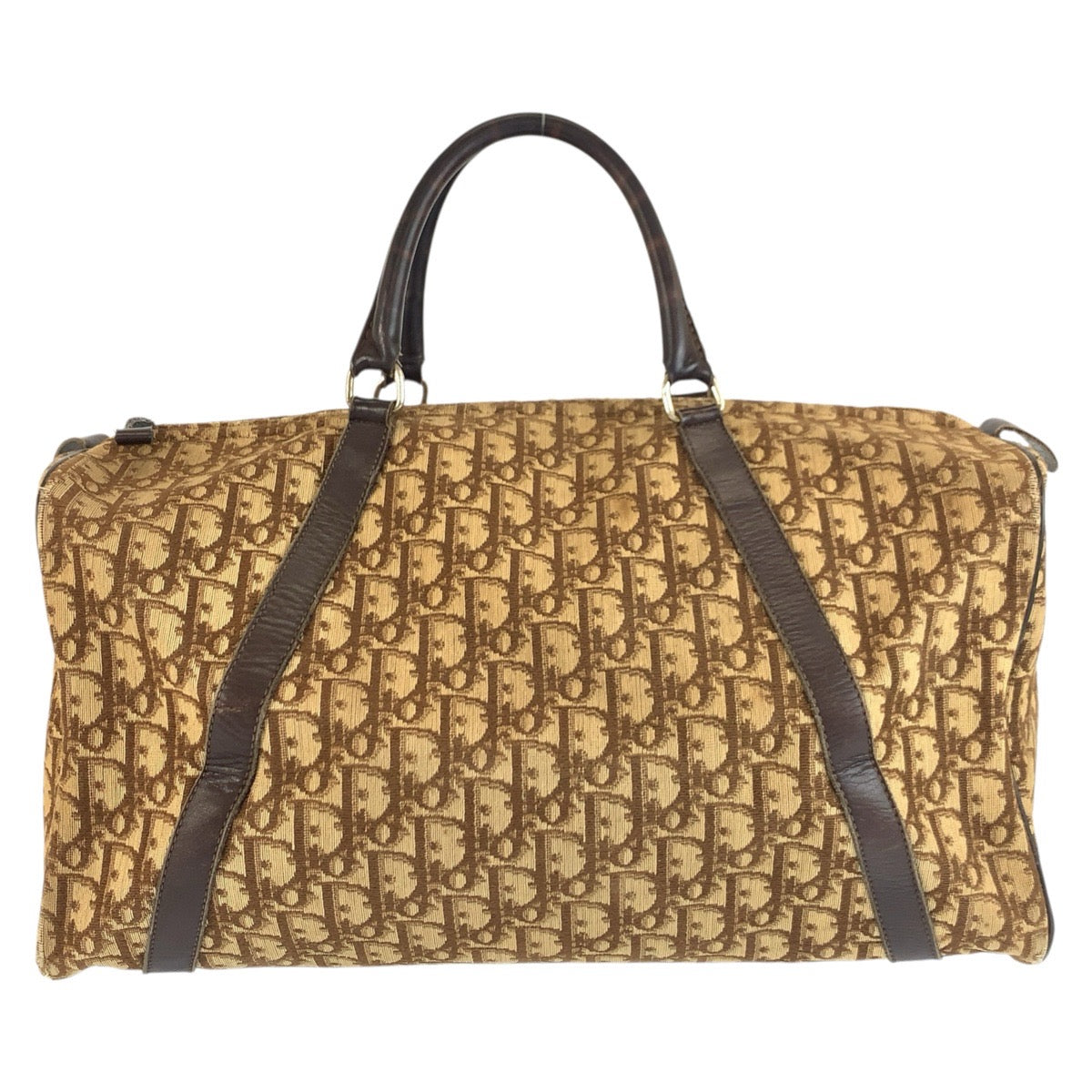 25443
Christian Dior クリスチャンディオール ヴィンテージ トロッター ブラウン ベージュ シルバー金具 キャンバス / レザー ハンドバッグ ボストンバッグ レディース AB28