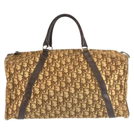 25443
Christian Dior クリスチャンディオール ヴィンテージ トロッター ブラウン ベージュ シルバー金具 キャンバス / レザー ハンドバッグ ボストンバッグ レディース AB28