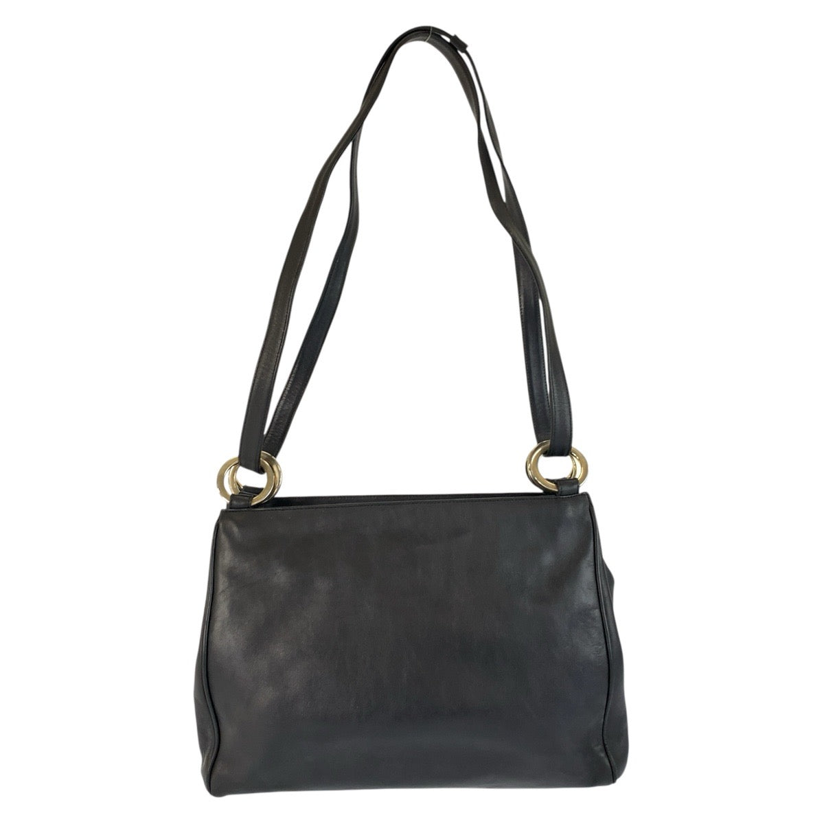 25446
Paloma Picasso パロマピカソ ブラック 黒 ゴールド金具 レザー ショルダーバッグ トートバッグ レディース AB8