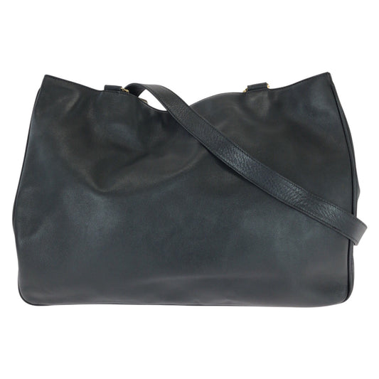 25448
Paloma Picasso パロマピカソ ヴィンテージ ブラック 黒 ゴールド金具 レザー ショルダーバッグ レディース ABP14