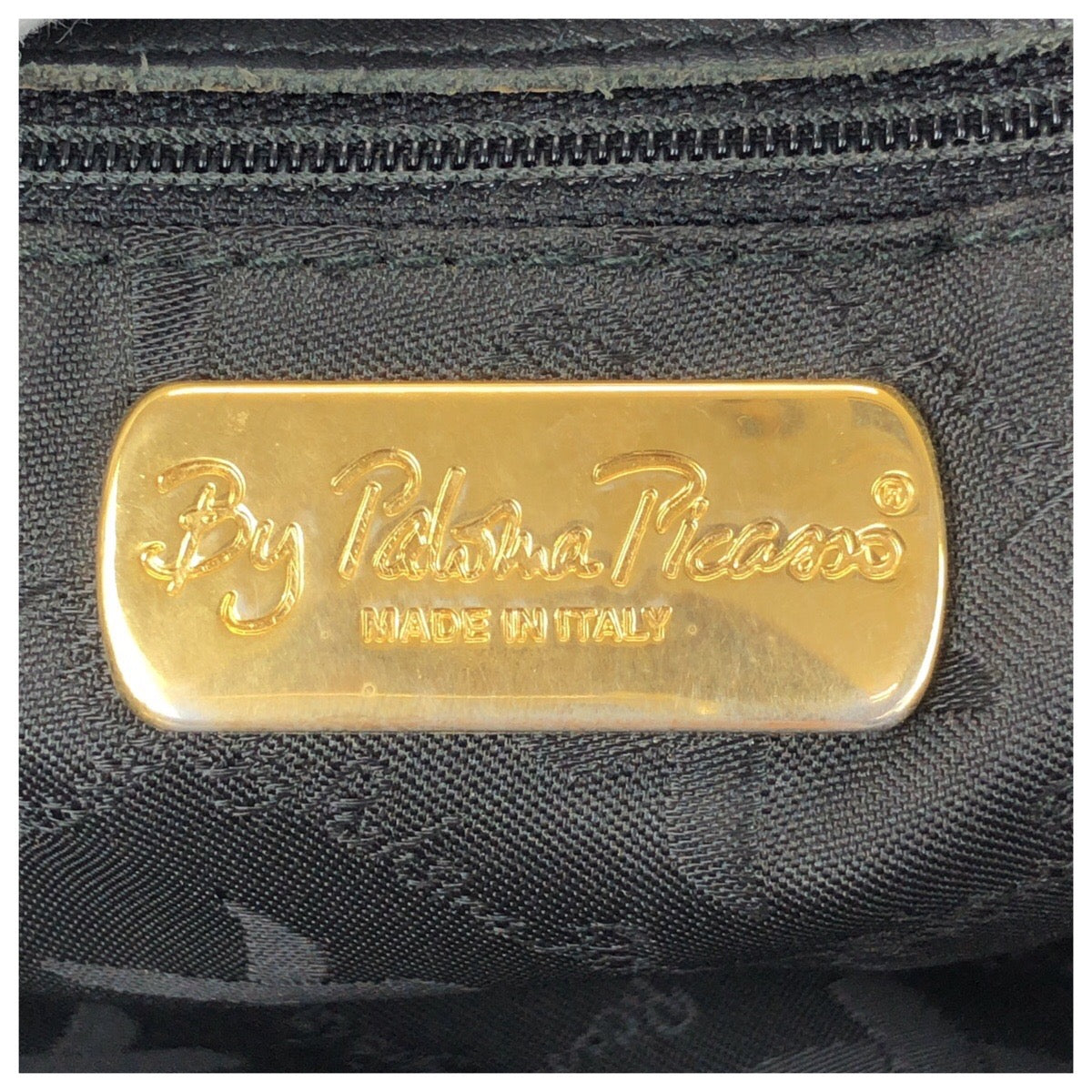 25448
Paloma Picasso パロマピカソ ヴィンテージ ブラック 黒 ゴールド金具 レザー ショルダーバッグ レディース ABP14
