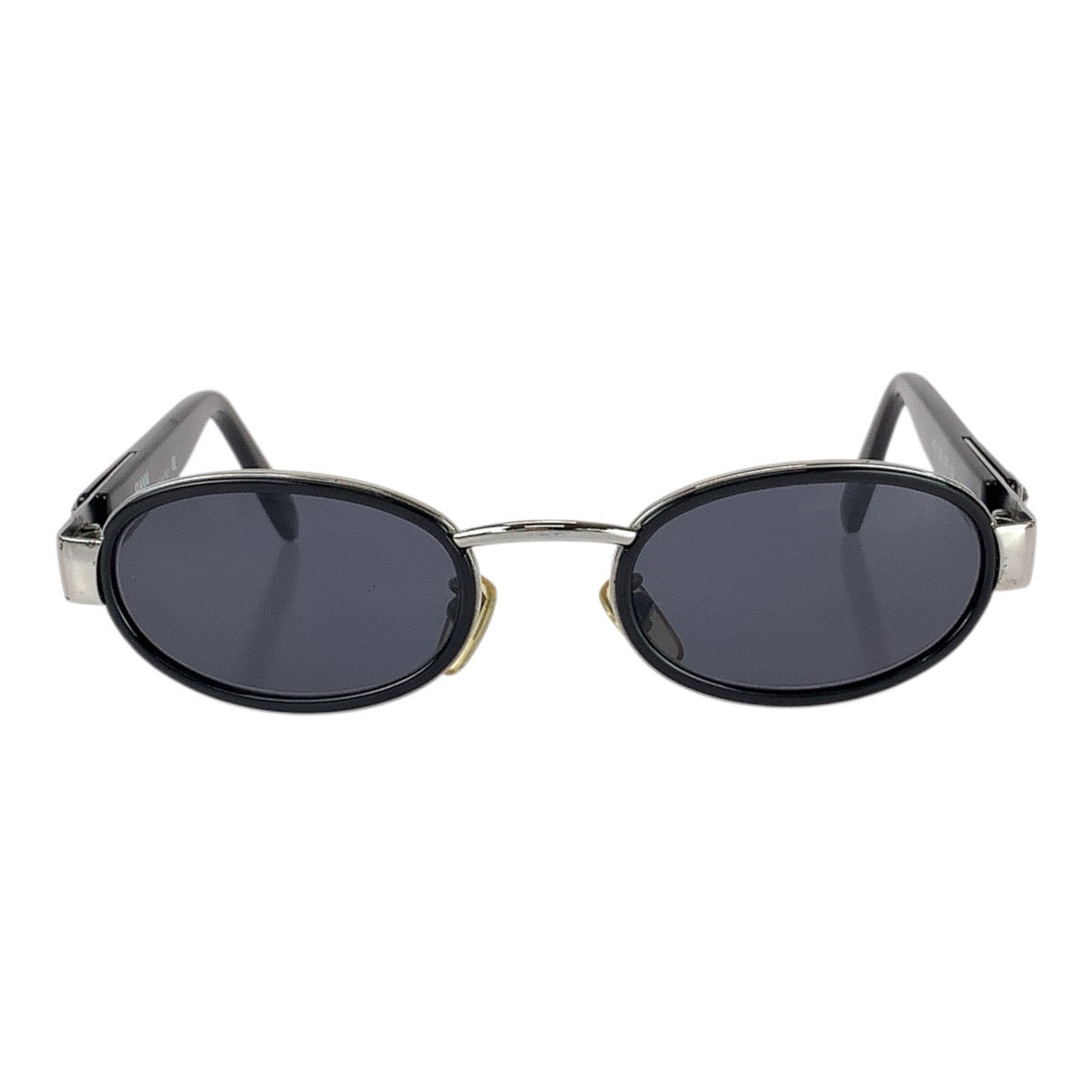 25453
LOEWE ロエベ ヴィンテージ メデューサ ブラック 黒 シルバー金具 プラスチック / メタル MOD X28 サングラス 男女兼用 オーバル レディース ABP21