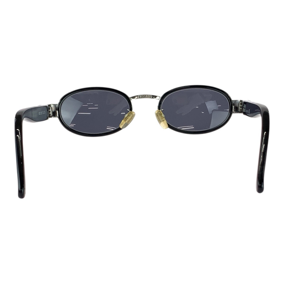 25453
LOEWE ロエベ ヴィンテージ メデューサ ブラック 黒 シルバー金具 プラスチック / メタル MOD X28 サングラス 男女兼用 オーバル レディース ABP21