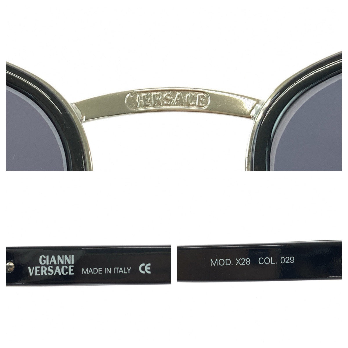 25453
LOEWE ロエベ ヴィンテージ メデューサ ブラック 黒 シルバー金具 プラスチック / メタル MOD X28 サングラス 男女兼用 オーバル レディース ABP21