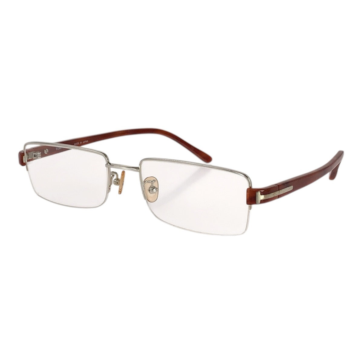 25454
TOM FORD トムフォード ブラウン シルバー金具 プラスチック / メタル FT5066 メガネ 伊達メガネ 男女兼用 レディース ABP14
