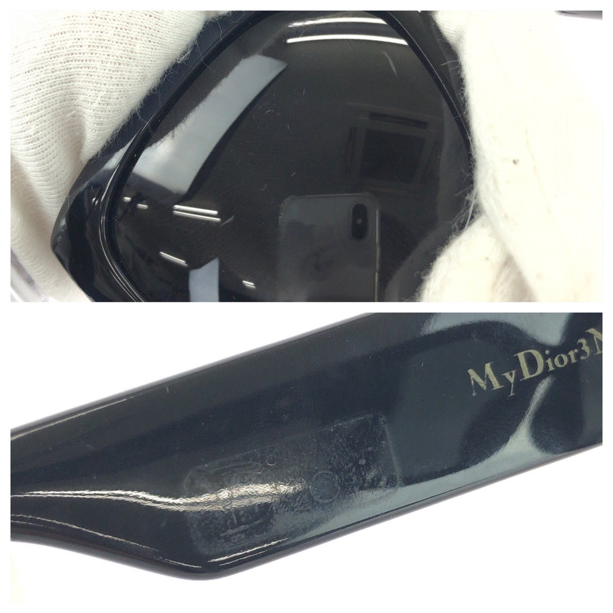 25455
Dior ディオール ロゴ ネイビー ゴールド金具 プラスチック / メタル MYDIOR3N サングラス 男女兼用 バタフライ レディース ABP21