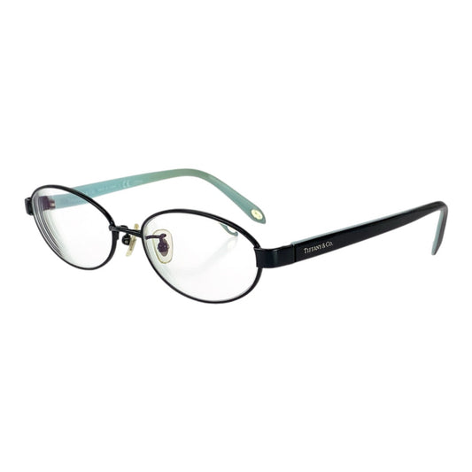 25457
TIFFANY&Co. ティファニー ブラック ライトブルー シルバー金具 プラスチック / チタン TF1121TD 7004 メガネ メガネフレームのみ レディース ABP14