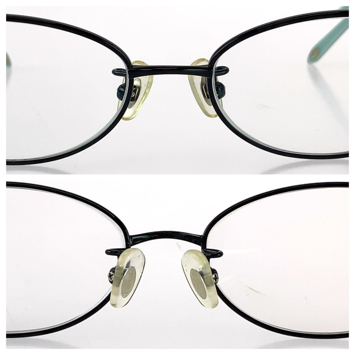 25457
TIFFANY&Co. ティファニー ブラック ライトブルー シルバー金具 プラスチック / チタン TF1121TD 7004 メガネ メガネフレームのみ レディース ABP14