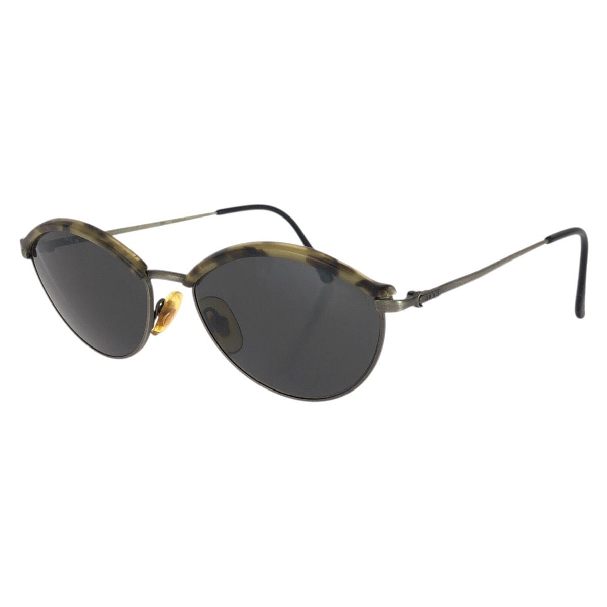 25458
GUCCI グッチ ヴィンテージ ハバナ カーキ アンティークゴールド プラスチック / メタル GG 2356/S サングラス 男女兼用 ラウンド レディース AB21