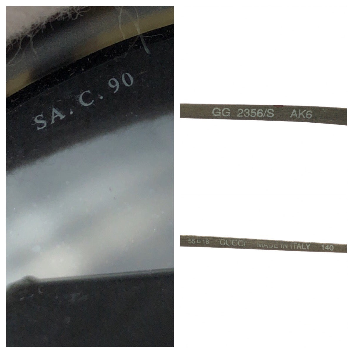 25458
GUCCI グッチ ヴィンテージ ハバナ カーキ アンティークゴールド プラスチック / メタル GG 2356/S サングラス 男女兼用 ラウンド レディース AB21