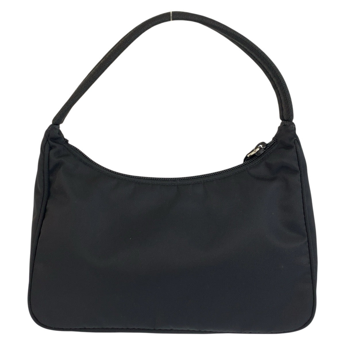 25460
PRADA プラダ テスート 三角ロゴプレート ブラック 黒 シルバー金具 ナイロン ハンドバッグ アクセサリーポーチ レディース A44