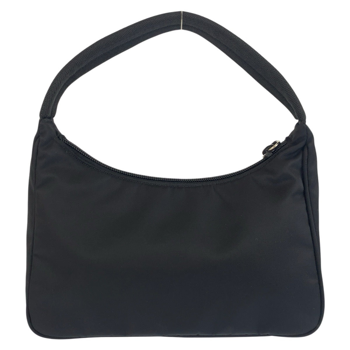 25462
PRADA プラダ テスート 三角ロゴプレート ブラック 黒 シルバー金具 ナイロン ハンドバッグ アクセサリーポーチ レディース A44