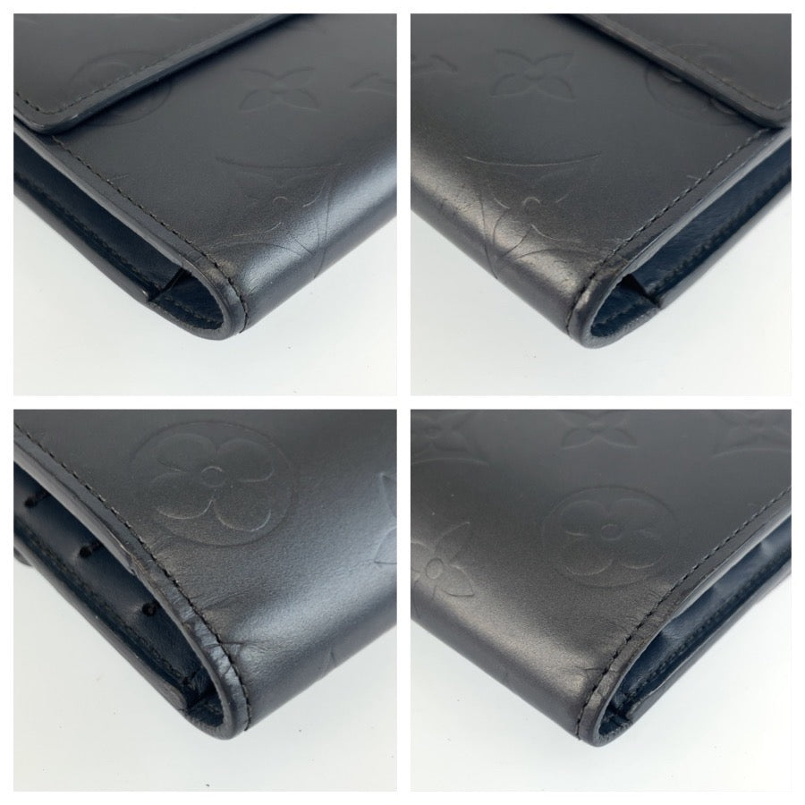 25474
LOUIS VUITTON ルイヴィトン モノグラムマット ポルトトレゾール インターナショナル ネイビー シルバー金具 レザー M65105 長財布 ロングウォレット メンズ ABP21