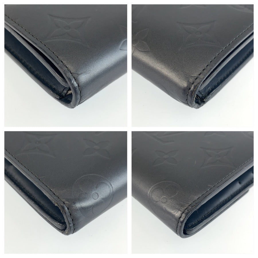 25474
LOUIS VUITTON ルイヴィトン モノグラムマット ポルトトレゾール インターナショナル ネイビー シルバー金具 レザー M65105 長財布 ロングウォレット メンズ ABP21