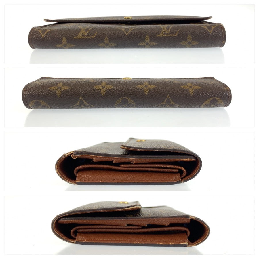 25475
LOUIS VUITTON ルイヴィトン モノグラム ポルトトレゾール インターナショナル ブラウン ゴールド金具 PVC M61215 長財布 ロングウォレット レディース AB14