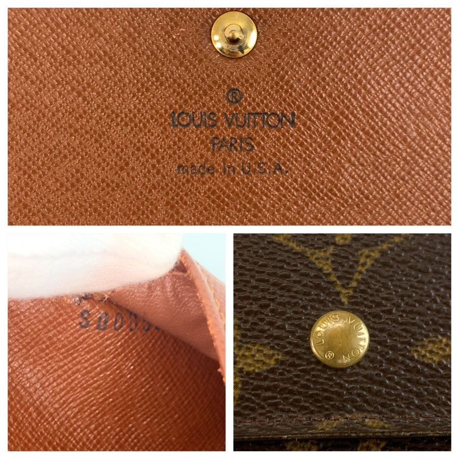 25475
LOUIS VUITTON ルイヴィトン モノグラム ポルトトレゾール インターナショナル ブラウン ゴールド金具 PVC M61215 長財布 ロングウォレット レディース AB14