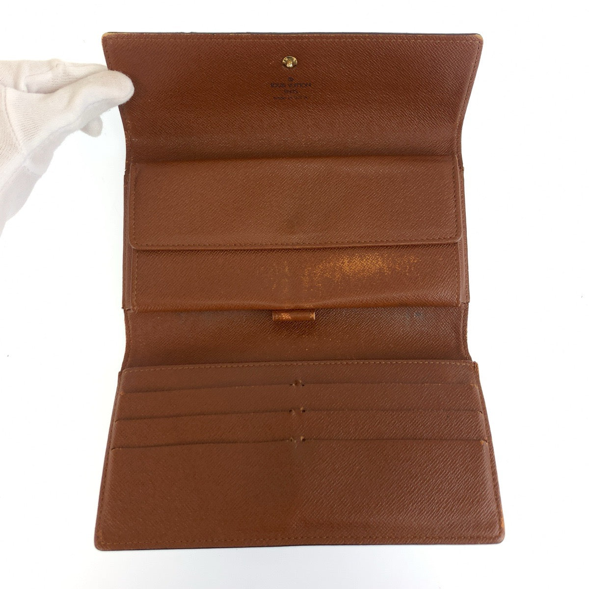 25475
LOUIS VUITTON ルイヴィトン モノグラム ポルトトレゾール インターナショナル ブラウン ゴールド金具 PVC M61215 長財布 ロングウォレット レディース AB14