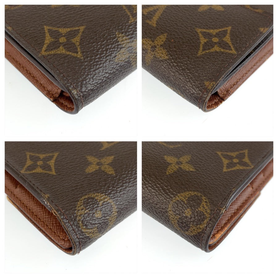 25475
LOUIS VUITTON ルイヴィトン モノグラム ポルトトレゾール インターナショナル ブラウン ゴールド金具 PVC M61215 長財布 ロングウォレット レディース AB14
