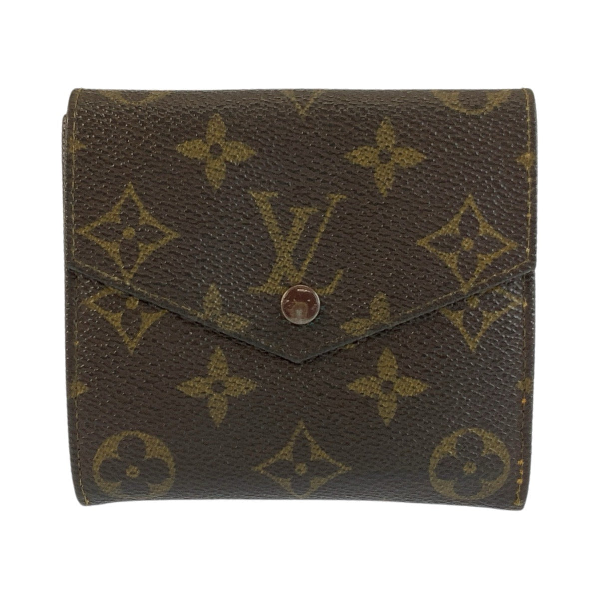 25477
LOUIS VUITTON ルイヴィトン ヴィンテージ モノグラム ポルトモネ ビエ カルトクレディ ブラウン PVC M61660 折り財布 コンパクトウォレット メンズ AB7