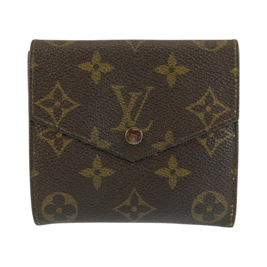 25477
LOUIS VUITTON ルイヴィトン ヴィンテージ モノグラム ポルトモネ ビエ カルトクレディ ブラウン PVC M61660 折り財布 コンパクトウォレット メンズ AB7