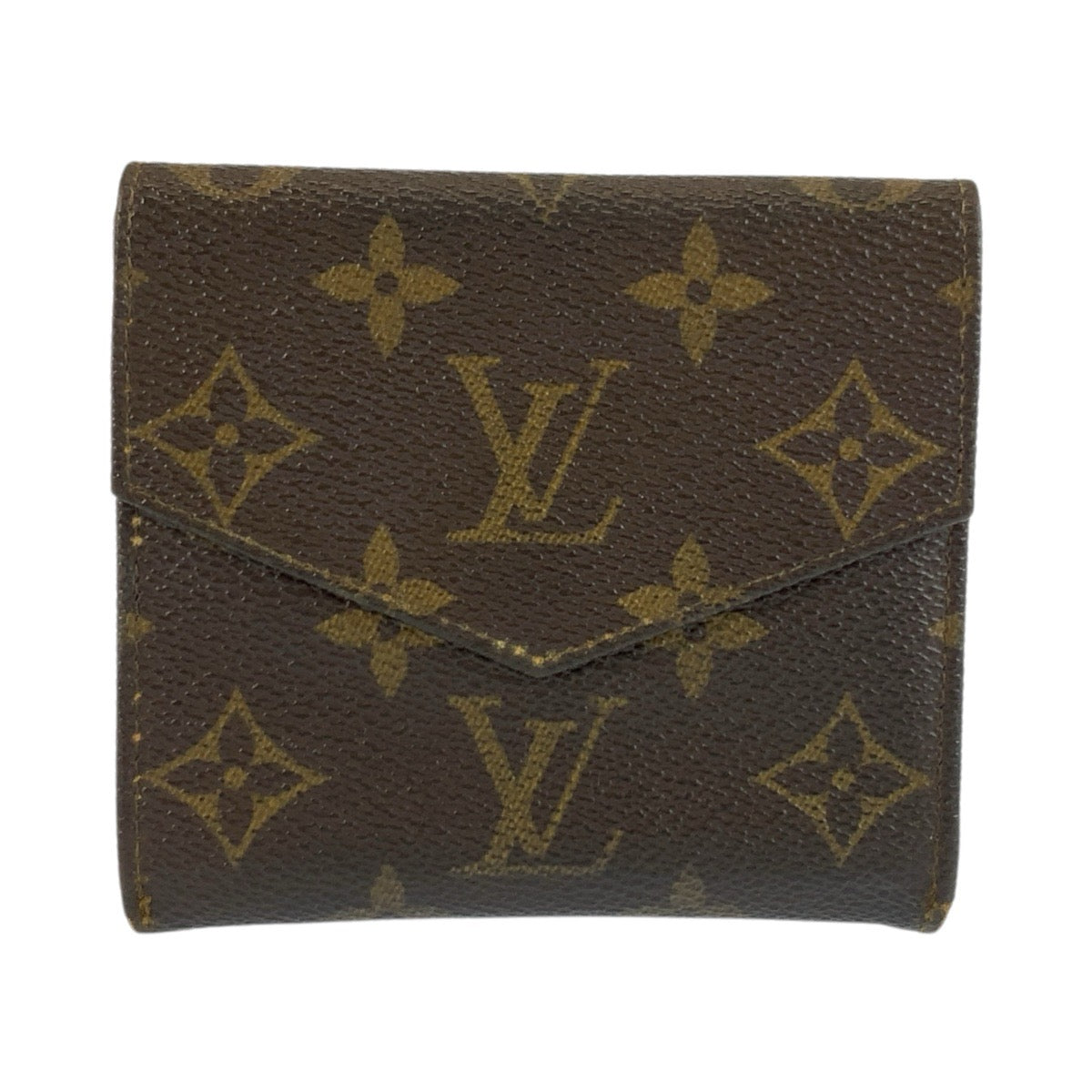 25477
LOUIS VUITTON ルイヴィトン ヴィンテージ モノグラム ポルトモネ ビエ カルトクレディ ブラウン PVC M61660 折り財布 コンパクトウォレット メンズ AB7