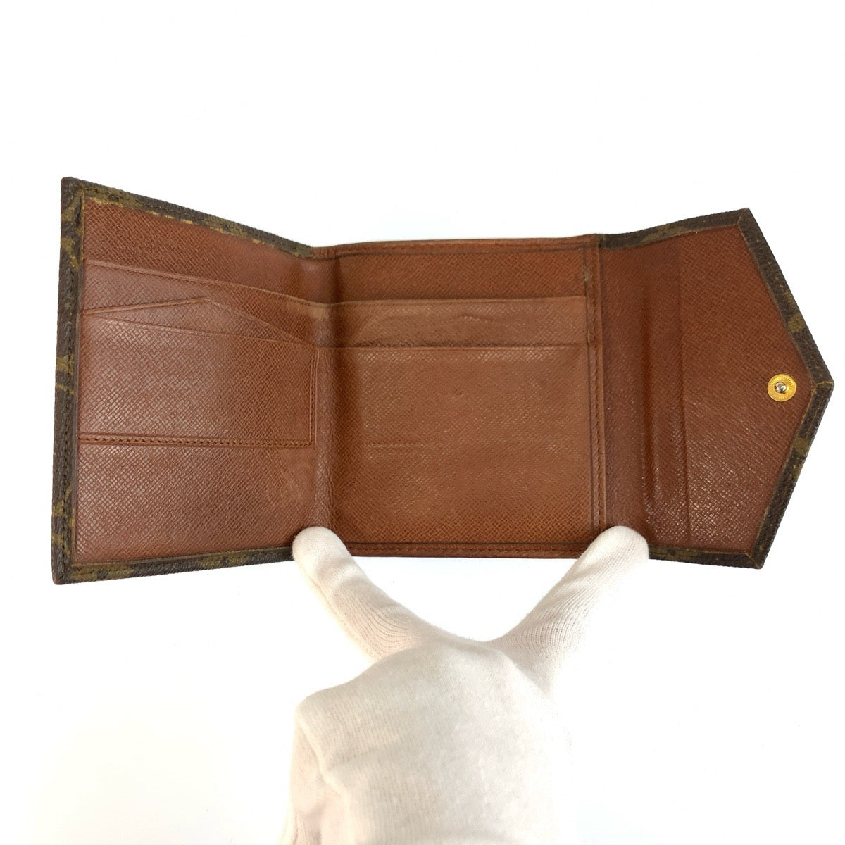 25477
LOUIS VUITTON ルイヴィトン ヴィンテージ モノグラム ポルトモネ ビエ カルトクレディ ブラウン PVC M61660 折り財布 コンパクトウォレット メンズ AB7