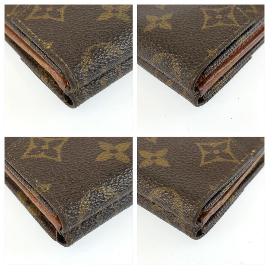 25477
LOUIS VUITTON ルイヴィトン ヴィンテージ モノグラム ポルトモネ ビエ カルトクレディ ブラウン PVC M61660 折り財布 コンパクトウォレット メンズ AB7