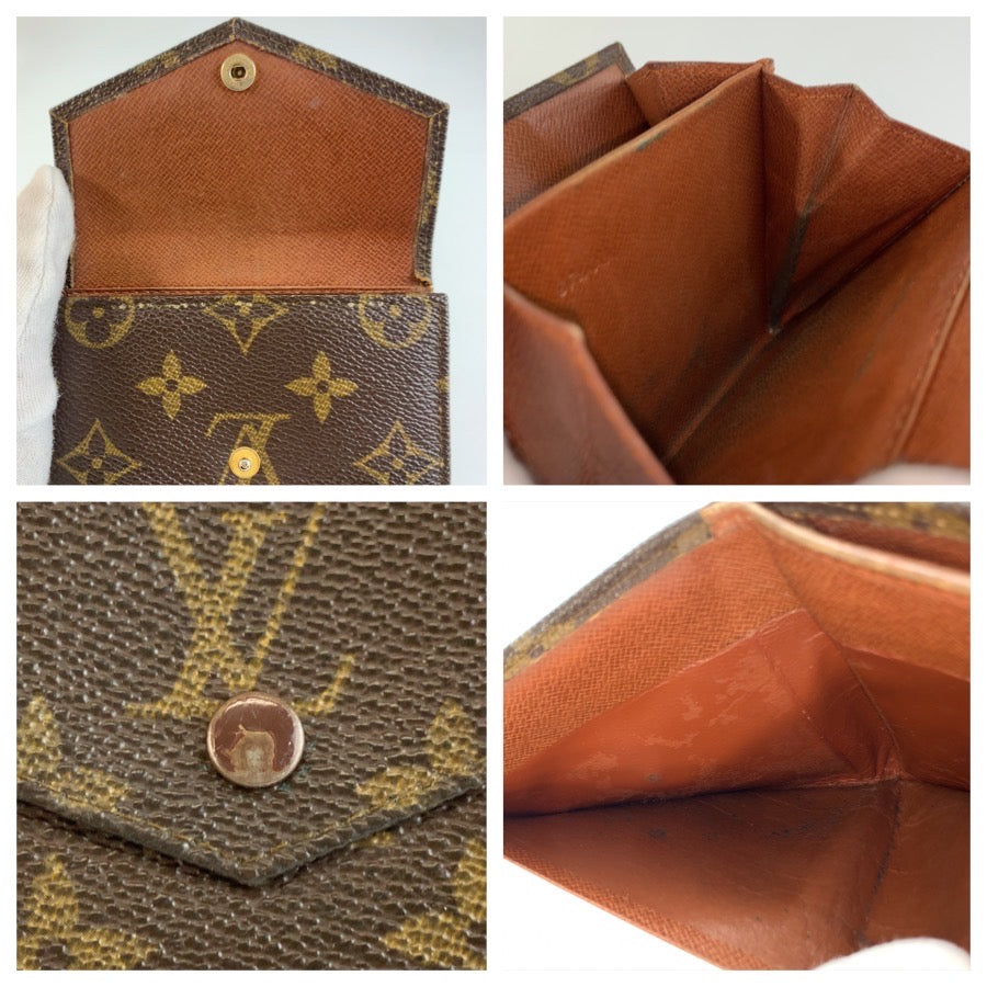 25477
LOUIS VUITTON ルイヴィトン ヴィンテージ モノグラム ポルトモネ ビエ カルトクレディ ブラウン PVC M61660 折り財布 コンパクトウォレット メンズ AB7