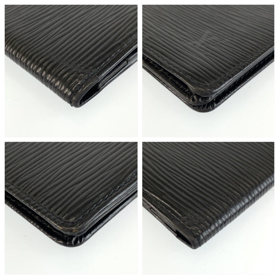 25478
LOUIS VUITTON ルイヴィトン エピ ポルトカルト クレディ ブラック 黒 レザー M63212 長財布 札入れ メンズ B7