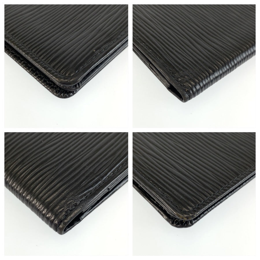 25478
LOUIS VUITTON ルイヴィトン エピ ポルトカルト クレディ ブラック 黒 レザー M63212 長財布 札入れ メンズ B7