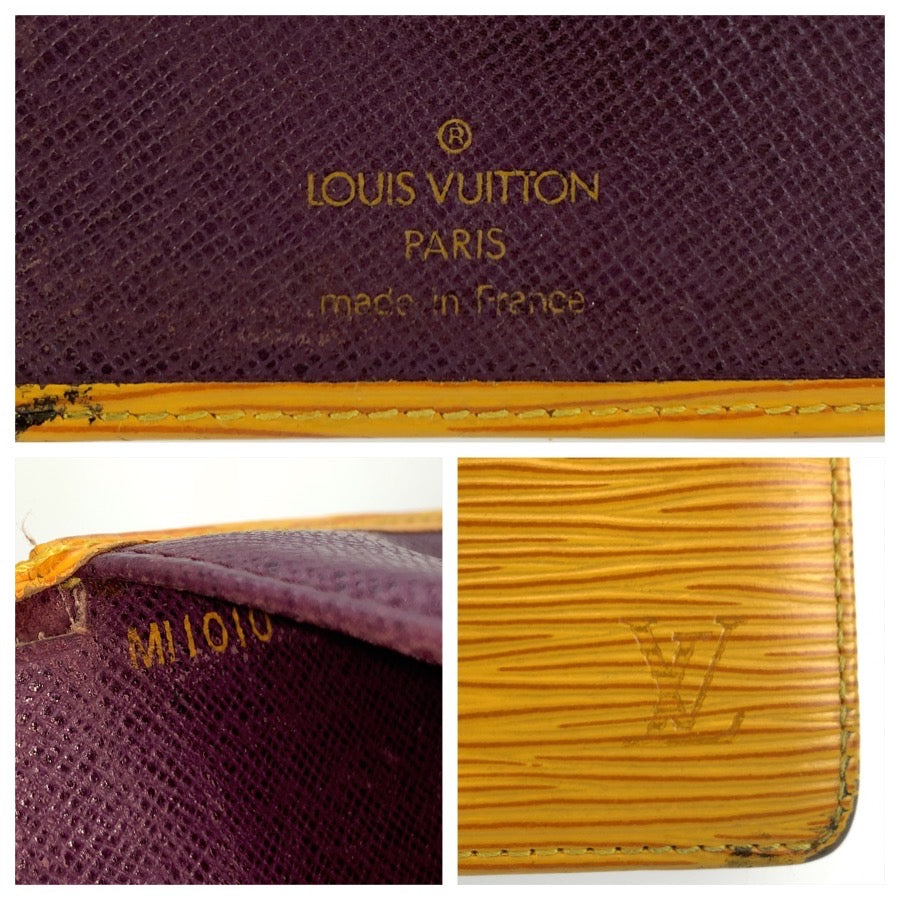 25479
LOUIS VUITTON ルイヴィトン エピ ポルト ビエ コンパクト イエロー レザー M63559 折り財布 コンパクトウォレット メンズ B4