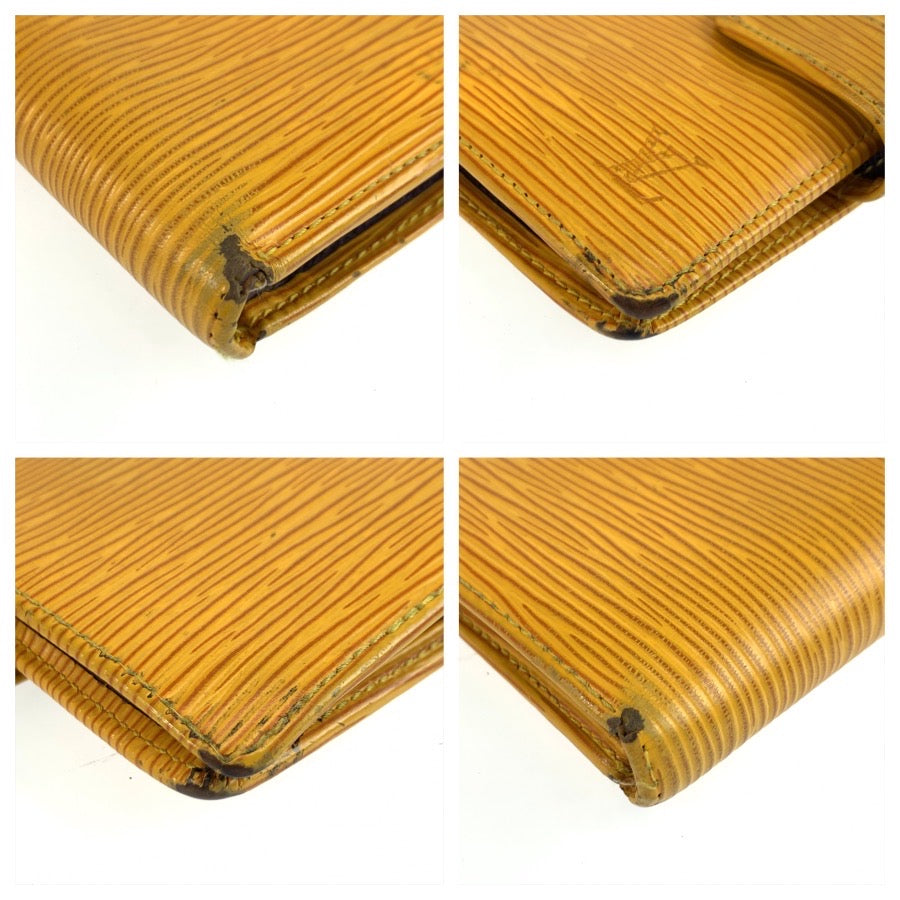 25479
LOUIS VUITTON ルイヴィトン エピ ポルト ビエ コンパクト イエロー レザー M63559 折り財布 コンパクトウォレット メンズ B4