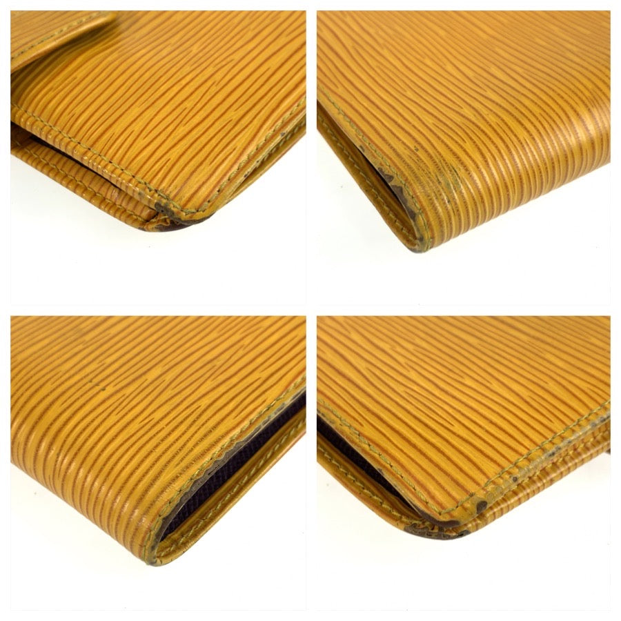 25479
LOUIS VUITTON ルイヴィトン エピ ポルト ビエ コンパクト イエロー レザー M63559 折り財布 コンパクトウォレット メンズ B4