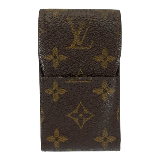 25480
LOUIS VUITTON ルイヴィトン モノグラム エテュイ シガレット ブラウン PVC M63024 シガレットケース タバコケース 男女兼用 メンズ AB7