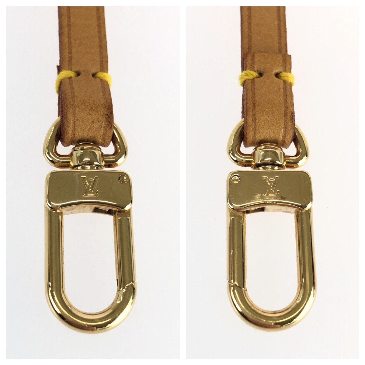 25482
LOUIS VUITTON ルイヴィトン アクセソワール アクセサリーポーチ ベージュ ゴールド金具 レザー ハンドルストラップのみ レディース ABP21
