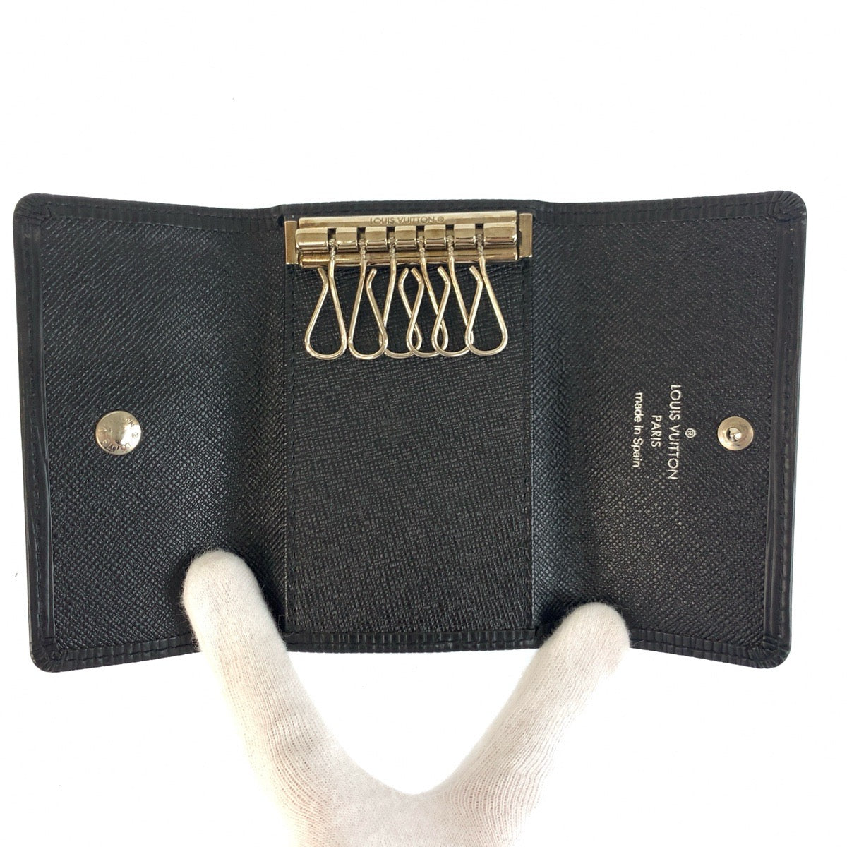25502
LOUIS VUITTON ルイヴィトン エピ ミュルティクレ6 ブラック 黒 レザー M63812 キーケース 6連 メンズ ABP9