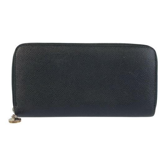 25506
BVLGARI ブルガリ ブラック 黒 シルバー金具 レザー 長財布 ロングウォレット メンズ AB16