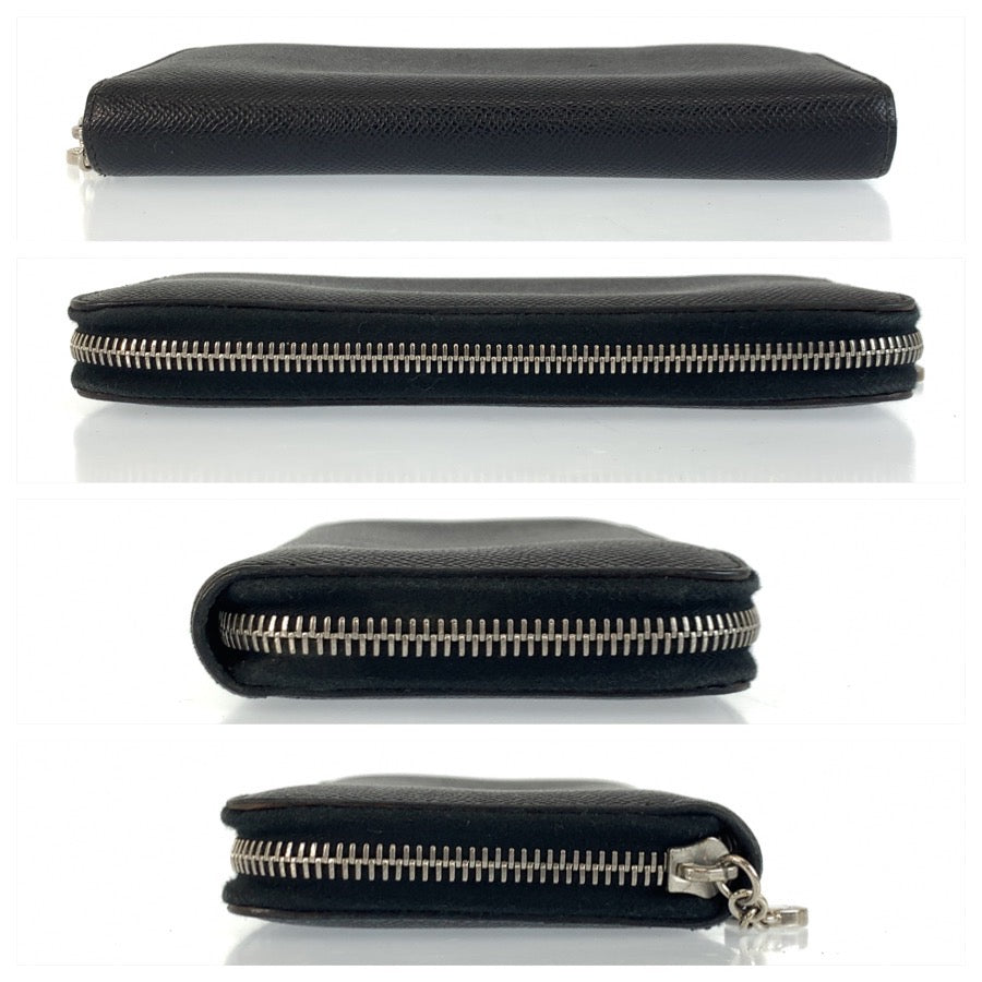 25506
BVLGARI ブルガリ ブラック 黒 シルバー金具 レザー 長財布 ロングウォレット メンズ AB16