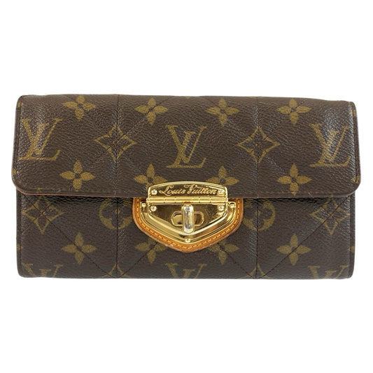 25508
LOUIS VUITTON ルイヴィトン モノグラムエトワール ポルトフォイユ サラ ブラウン ゴールド金具 PVC M66556 長財布 ロングウォレット レディース AB21