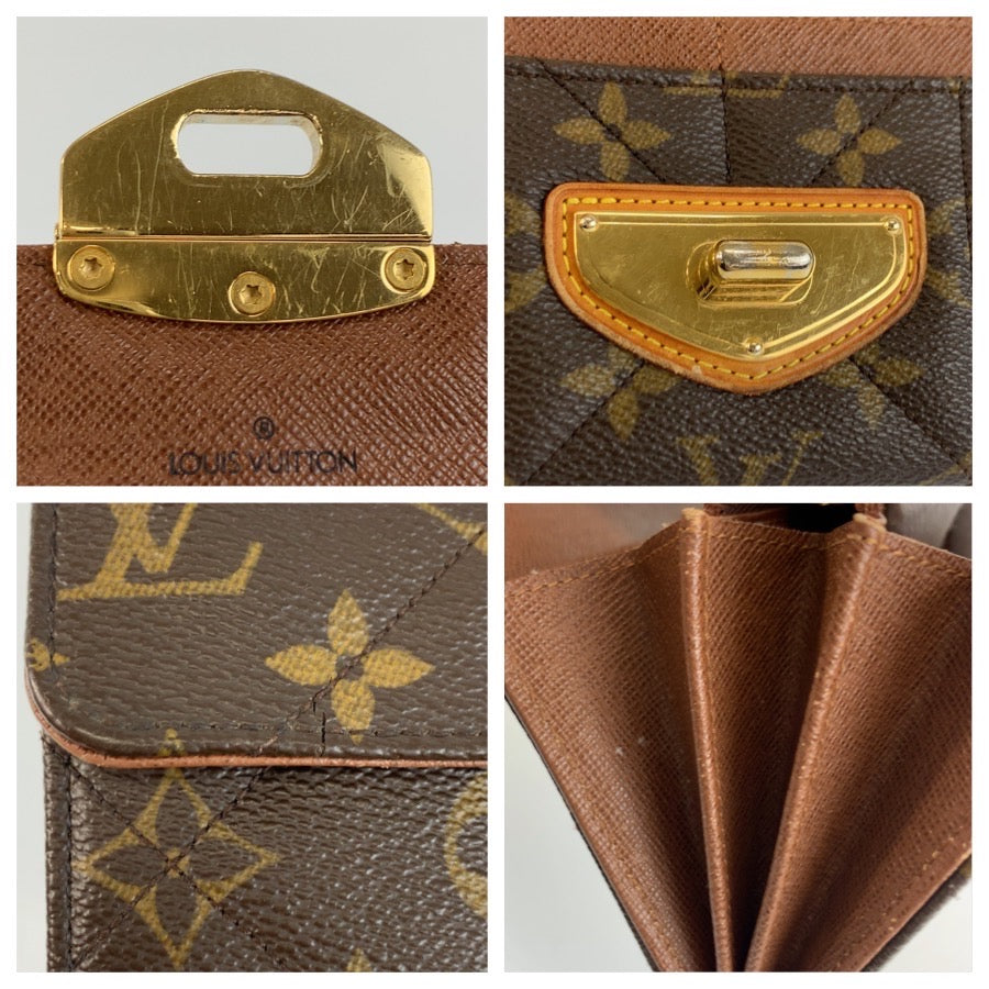 25508
LOUIS VUITTON ルイヴィトン モノグラムエトワール ポルトフォイユ サラ ブラウン ゴールド金具 PVC M66556 長財布 ロングウォレット レディース AB21