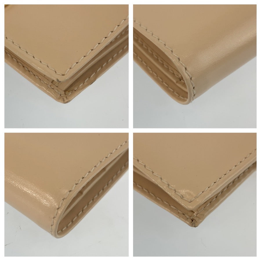 25511
GUCCI グッチ Gロゴ ベージュ ゴールド金具 レザー 035 2149 1848 折り財布 コンパクトウォレット レディース A21