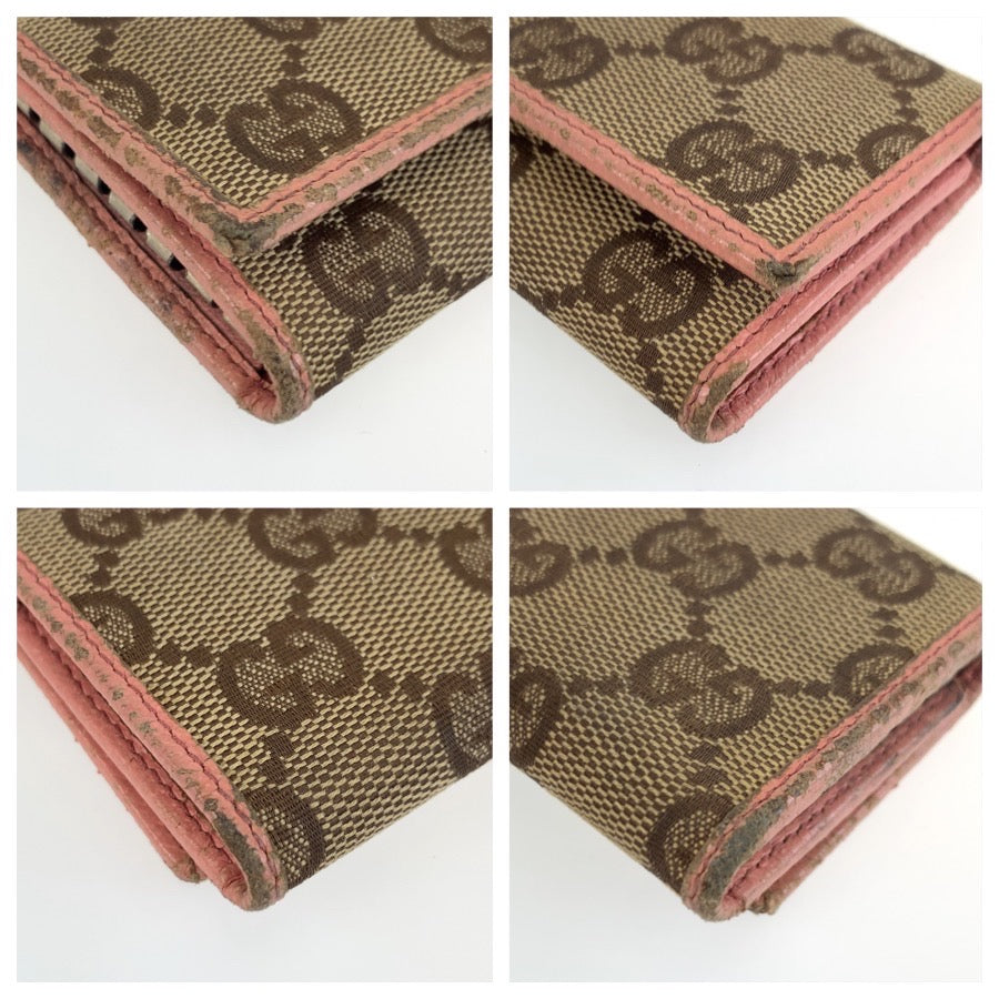 25512
GUCCI グッチ ピンク ベージュ GGキャンバス / レザー 138093 キーケース 6連 レディース B2